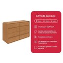Ver imagem 7 de Comoda 8 Gavetas Easy Like Amendoa Clean