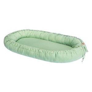 Ninho Franzido Redutor Berço Verde Erva Doce -batistela Baby