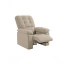 Ver imagem 4 de Poltrona Esmeralda Retrátil/reclinável Suede Capuccino - Xflex Sofás