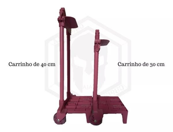 Carrinho De Mochila Mochilete Escolar Infantil 30cm Rodinha - Rosa - 2