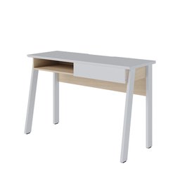 Mesa para Computador Escrivaninha 01 Gaveta Click 120 cm Branco Fosco e Tauari - D'Rossi - 5