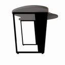 Ver imagem 6 de Mesa Escrivaninha Orgânica Linear 173cm x 94cm Pés Metal para Escritório Home Office F5 Corporate Cinza/Sagrado com Preto