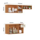 Ver imagem 4 de Cozinha Compacta Tati 5 Portas 1 Gaveta Cinamomo/Off White - Fellicci