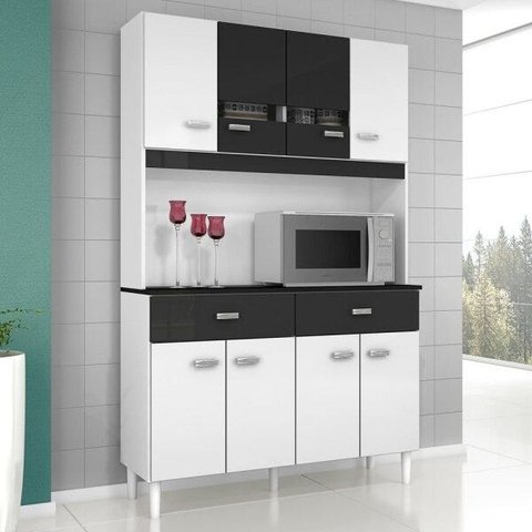 Cozinha Compacta Manu 8 Portas 2 Gavetas Poquema