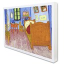 Ver imagem 1 de Quadro Decorativo Caixa Quarto em Artes - Van Gogh Tacolado Moldura Caixa Alta 4,5cm Branca com Vidr
