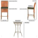 Ver imagem 2 de Mesa Bistro e 2 Banquetas Roma Fendi Corda Náutica 13 Trama Original
