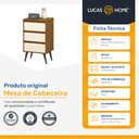 Ver imagem 2 de Mesa de Cabeceira Wood 3 Gavetas Ej Móveis