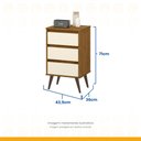 Ver imagem 3 de Mesa de Cabeceira Wood 3 Gavetas Ej Móveis
