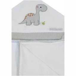 Toalha De Banho Em Malha Bordado Dinossauro - 2