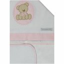 Ver imagem 2 de Toalha de Banho Infantil Aveludada com Capuz - Urso Rosa Enxoval Menina | Casa Del Grande