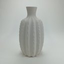 Ver imagem 4 de Vaso Decorativo Enfeite Casa Redondo Home&co Cerâmica 31x18x18cm Marfim