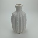 Ver imagem 2 de Vaso Decorativo Enfeite Casa Redondo Home&co Cerâmica 31x18x18cm Marfim