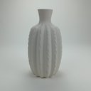 Ver imagem 6 de Vaso Decorativo Enfeite Casa Redondo Home&co Cerâmica 31x18x18cm Marfim