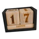 Ver imagem 2 de Calendário Permanente D Madeira P Mesa Estiloso P Escritório