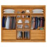 Guarda Roupa Athenas 2 Portas com Espelho 100% Mdf Peroba Off White - Móveis Europa - 3