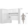 Guarda Roupa Modulado 7 Portas 3 Gavetas Veneza - Branco - 3