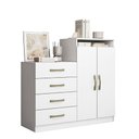 Ver imagem 3 de Cômoda Quarto 2 Portas Sapateira 120cm Elára Atacama-branco A09 - D'Rossi