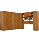 Ver imagem 3 de Guarda-Roupa Casal Modulado Pandora 11 Portas 2 Gavetas Cinamomo - Pnr Móveis