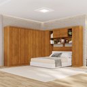 Ver imagem 1 de Guarda-Roupa Casal Modulado Pandora 11 Portas 2 Gavetas Cinamomo - Pnr Móveis