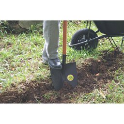 Pá Frankfurt 454-00 em Aço com Cabo de Madeira 71 Cm com Empunhadura Plástica Reta Ergonô - 2