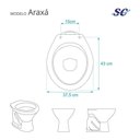 Ver imagem 3 de Assento Sanitario com Amortecedor Araxá Branco para Vaso Santa Clara
