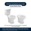 Ver imagem 4 de Assento Sanitario com Amortecedor Araxá Branco para Vaso Santa Clara