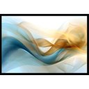 Ver imagem 1 de Quadro Decorativo Abstrato com Moldura Caixa, Ideal para Ambiente de Sala e Quarto