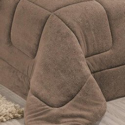 Coberdrom Robust King Manta Soft Sherpa Lã de Carneiro Pesado Grosso 1 Peça - Cáqui - 3