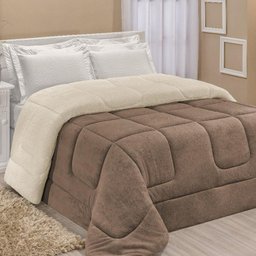 Coberdrom Robust King Manta Soft Sherpa Lã de Carneiro Pesado Grosso 1 Peça - Cáqui - 1
