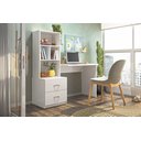 Ver imagem 1 de Escrivaninha Livreiro Office Cristal Cor Branco Mobili