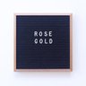Quadro De Letras Letterboard Preto Letras E Borda Rose Gold - 1