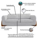 Ver mais imagens de Sofá Jobim 2 Lugares 1,80 Linho Boucle - Lucadi Home