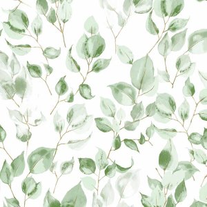 Papel de Parede Infantil Folhas Verde Sonhos 4227