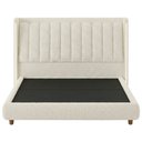 Ver imagem 2 de Cama King Japonesa Firenze com Cabeceira Mira Bouclé Off White - Nexta Casa