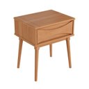Ver imagem 2 de Mesa de Cabeceira com 1 Gaveta Nordik Marrom