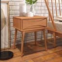 Ver imagem 4 de Mesa de Cabeceira com 1 Gaveta Nordik Marrom