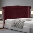 Ver imagem 2 de Cabeceira de Cama Box Toquio Casal 140 Cm Suede Bordo do Lar Móveis e Decoração