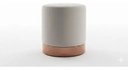 Ver imagem 3 de Kit 2 Puff Rodapé Rose Gold, Cor Cinza Veludo - Let Móveis
