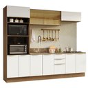 Ver imagem 2 de Armário de Cozinha Completa 270 Cm Rustic/branco Veludo Lux Madesa 06
