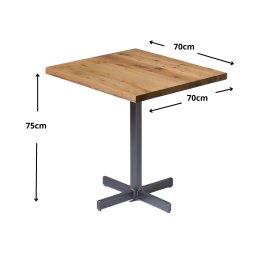 Mesa Bar Estilo Industrial 70x70cm - 2