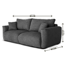 Ver imagem 2 de Sofá Heaven 3 Lugares, 1,80m com Assento Supermacio e Design Moderno | de Casa Decor