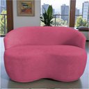 Ver mais imagens de Namoradeira Decorativa Beatriz Orgânica Suede Rosa