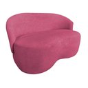 Ver imagem 2 de Namoradeira Decorativa Beatriz Orgânica Suede Rosa