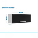 Ver imagem 3 de Armário Aéreo Cozinhas Itatiaia Luce 1 Porta Horizontal Preto