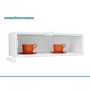 Ver imagem 2 de Armário Aéreo Cozinhas Itatiaia Luce 1 Porta Horizontal Preto