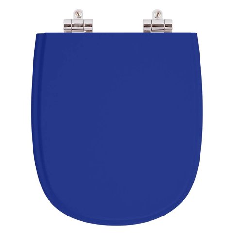 Assento Sanitario Poliester com Amortecedor Sabatini Azul para Vaso Icasa