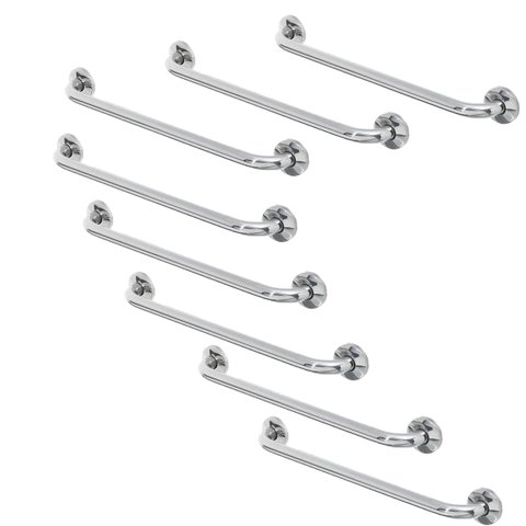 Barra Alça Apoio 50cm Acessibilidade Kit 8 Uni Cadeirante Gestante Idoso Deficiente Banheiro Escada 