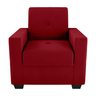 Poltrona Decorativa Múrcia Veludo Maserati Vermelho - 3
