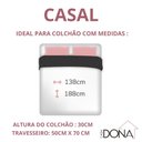 Ver imagem 4 de Jogo de Cama Lençol 400 Fios King P. Palito 4 Pçs Branco Casa Dona