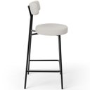 Ver imagem 6 de Kit 06 Banquetas Baixa para Cozinha Sala de Jantar Bar Bancada Milão L02 Bouclê Cru - lyam decor Lya